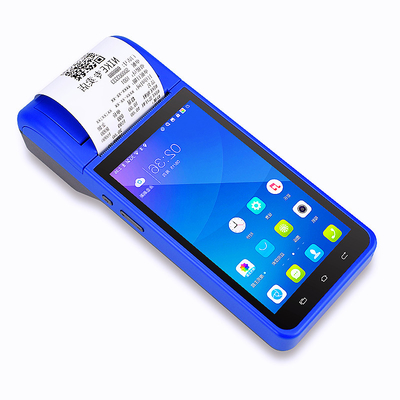 1つのPosシステム販売時点情報管理システムの手持ち型の末端の人間の特徴をもつタッチ画面すべて
