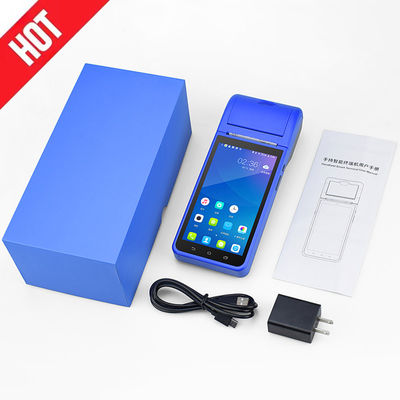 1つのPosシステム販売時点情報管理システムの手持ち型の末端の人間の特徴をもつタッチ画面すべて