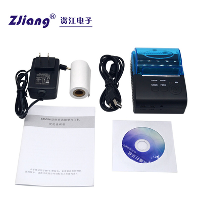 Zijiang 58mm小さい旅行無線プリンター人間の特徴をもつIOS携帯用Wifiプリンター