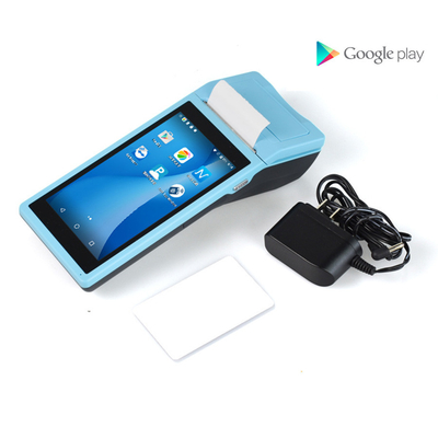 プリンターを持つ人間の特徴をもつ手持ち型POS末端機械スマートなキャッシャー