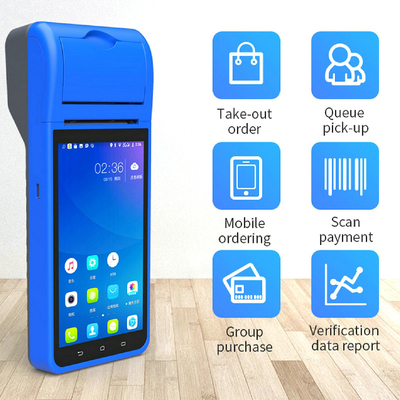 Android 8.1 PDA POS ターミナル モバイル ハンドヘルド ミニ 58mm プリンター付き